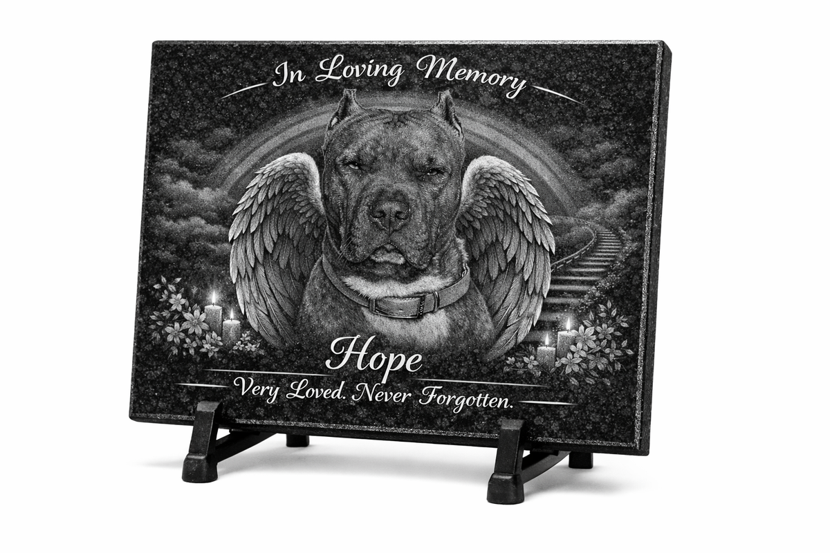 Granite 8x11 Furever Etch Rainbow Bridge Memorial