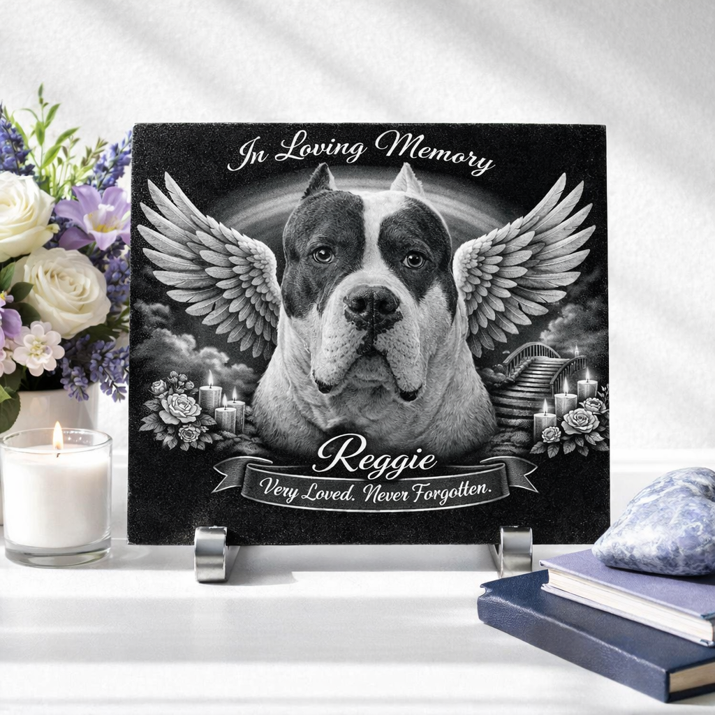 Granite 8x11 Furever Etch Rainbow Bridge Memorial